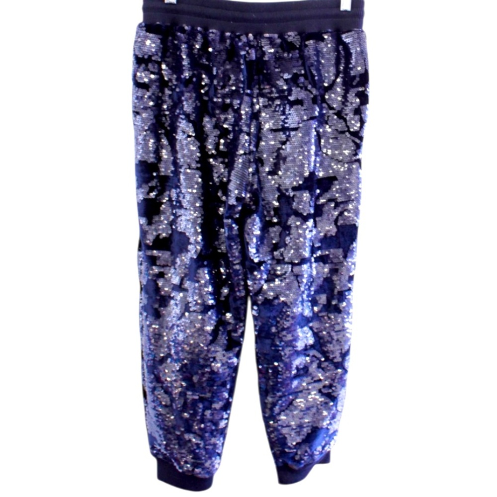 Ett Twa by Anthropologie Navy Blue Velvet Sequin Jogger Pants
L - Picture 6 of 9